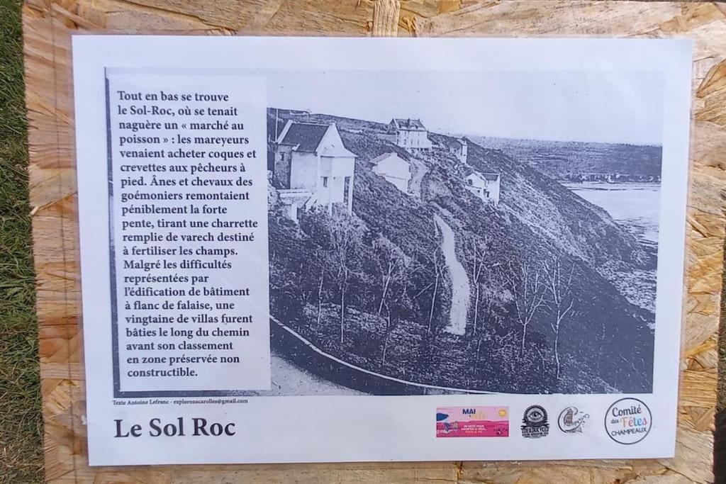 Maison Vue Sur Le Mont Saint Michel Et Sa Baie Champeaux Exterior foto